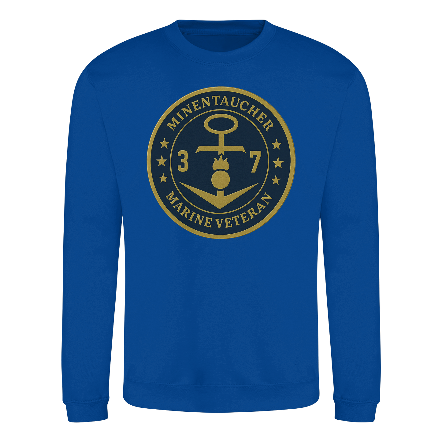 Marine Veteran 37er MINENTAUCHER - Metalleffekt - Basic Sweatshirt