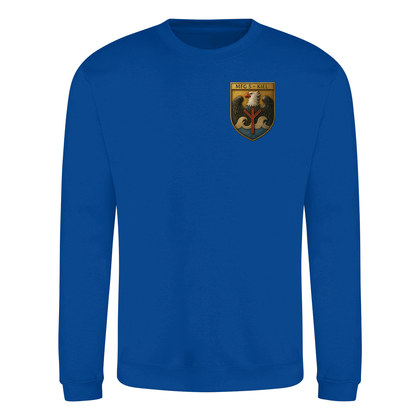 Wappen MFG5 - KIEL - Metalleffekt - Basic Sweatshirt