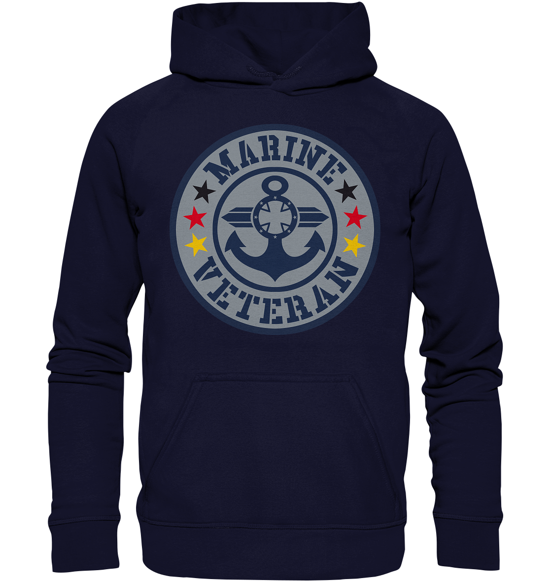 MARINE VETERAN Sterne - Basic Unisex Hoodie