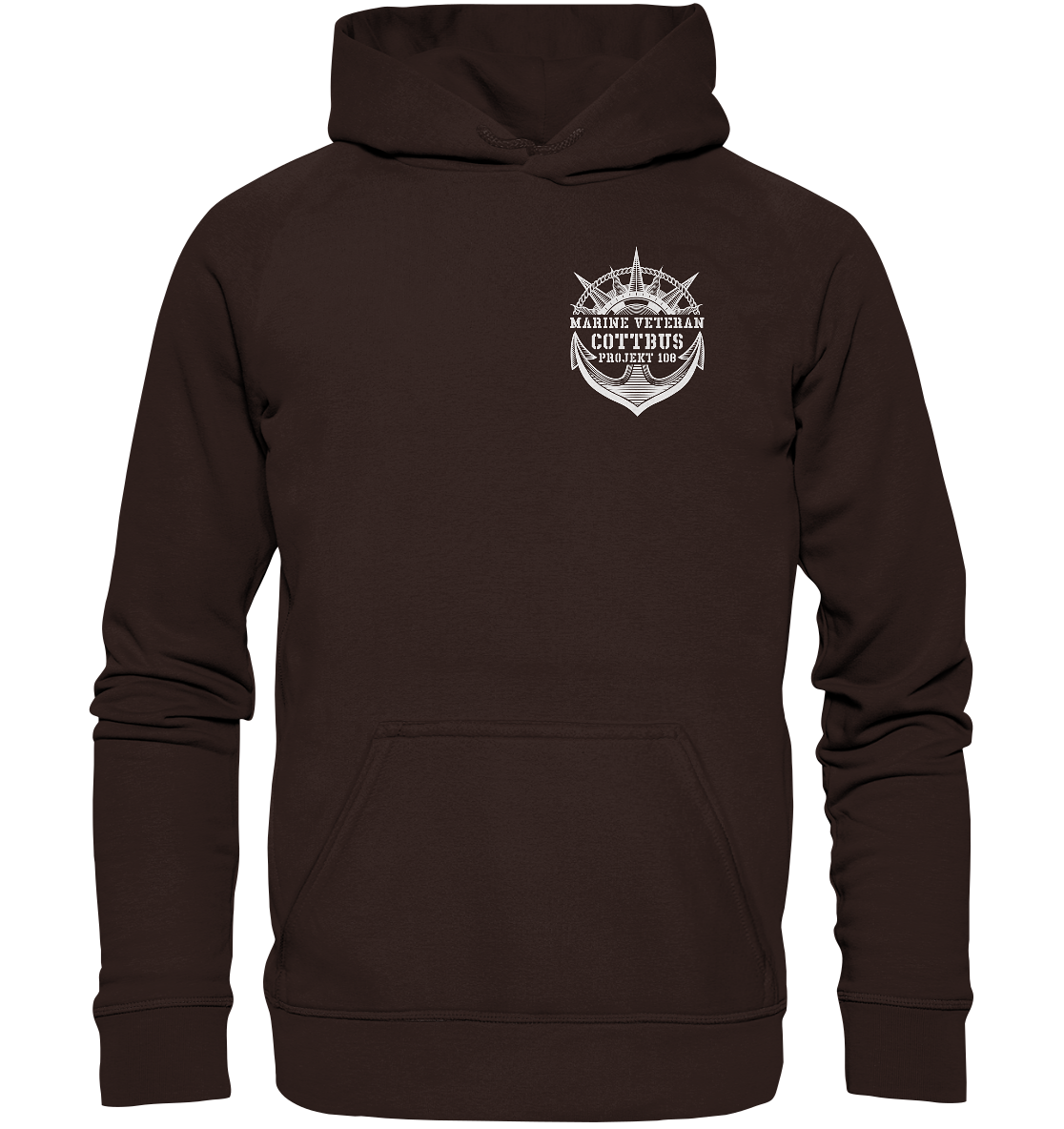 Projekt 108 COTTBUS Marine Veteran Brustlogo - Basic Unisex Hoodie