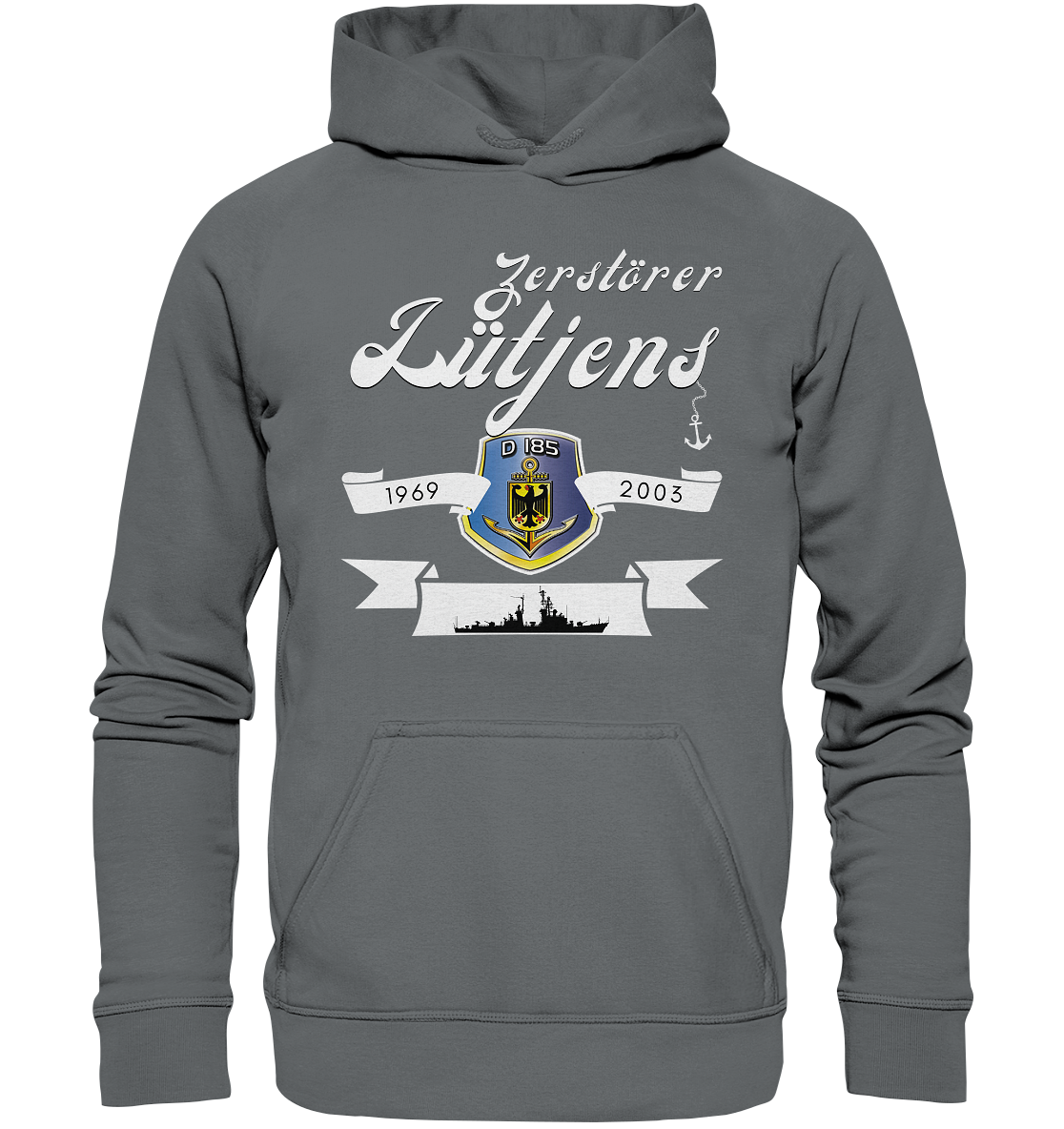 Zerstörer D185 LÜTJENS 1969-2003 - Basic Unisex Hoodie