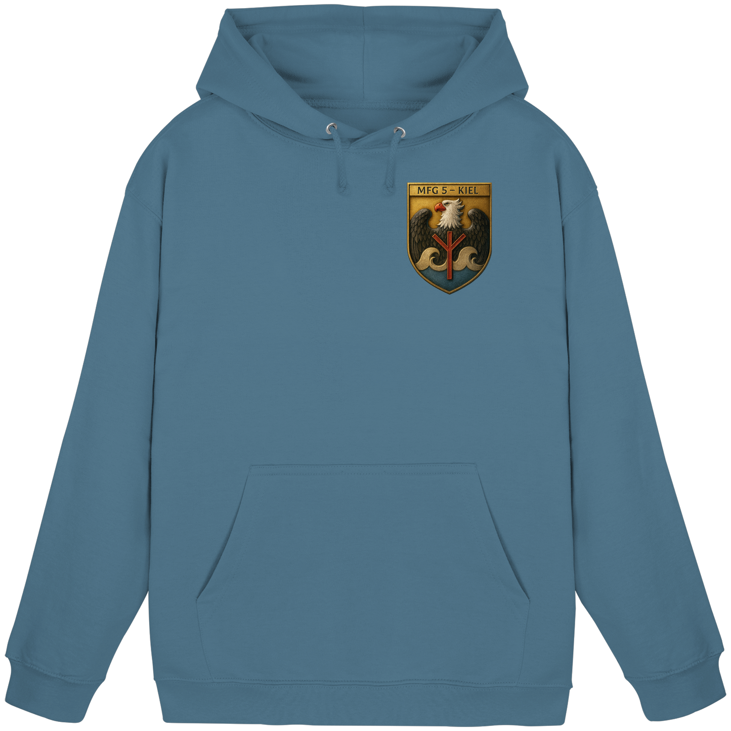 Wappen MFG5 - KIEL - Metalleffekt - Basic Unisex Hoodie