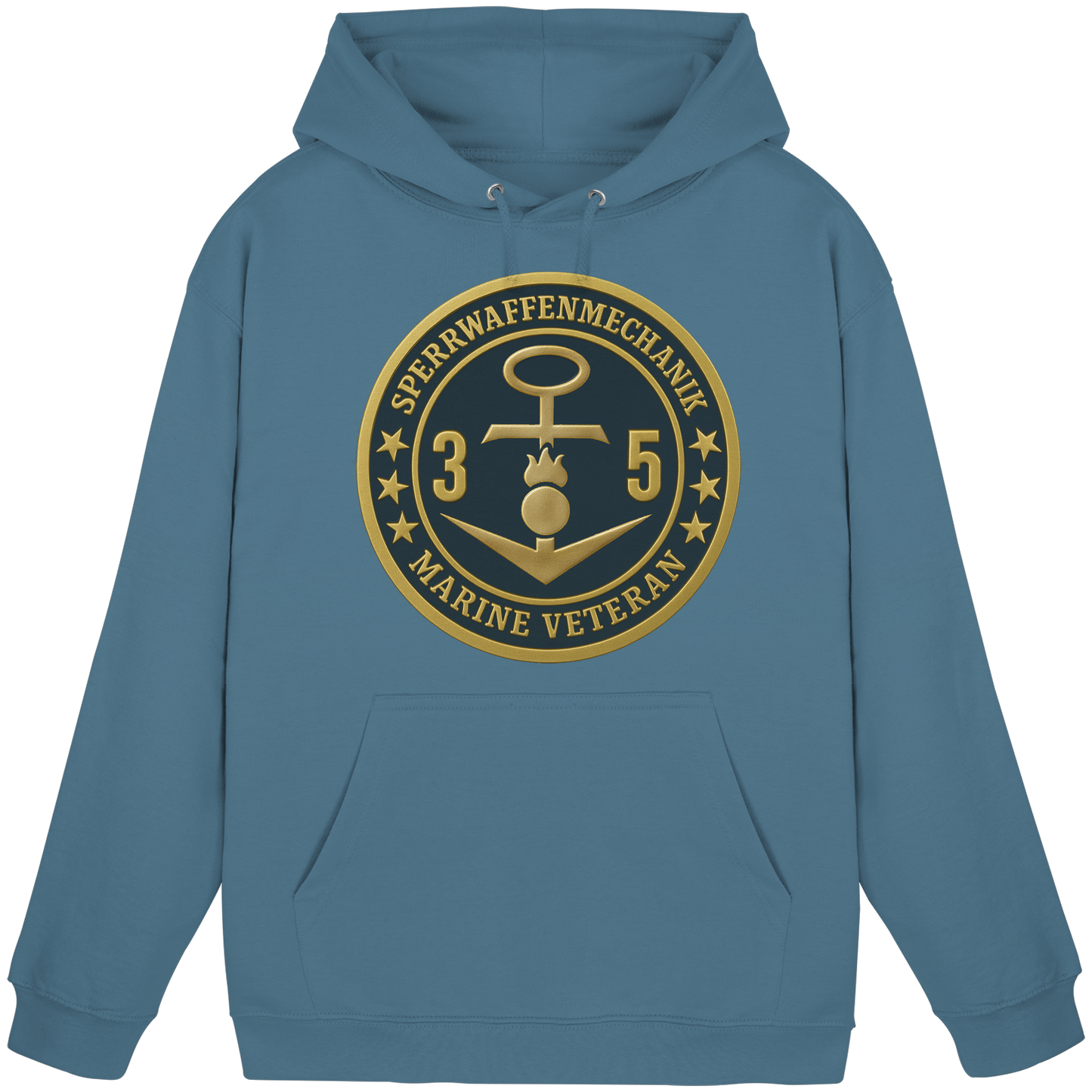 Marine Veteran 35er SPERRWAFFENMECHANIK - Metalleffekt  - Basic Unisex Hoodie