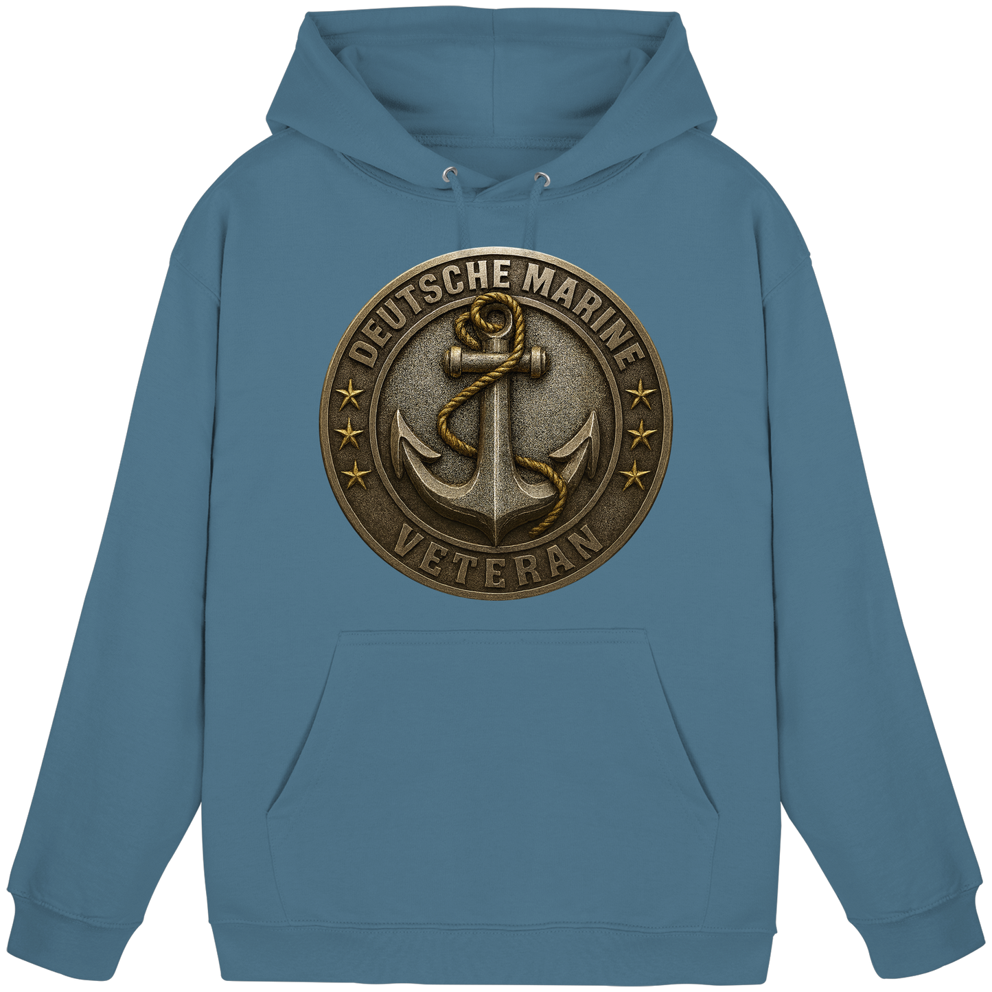 Deutsche Marine Veteran - Metalleffekt - Basic Unisex Hoodie