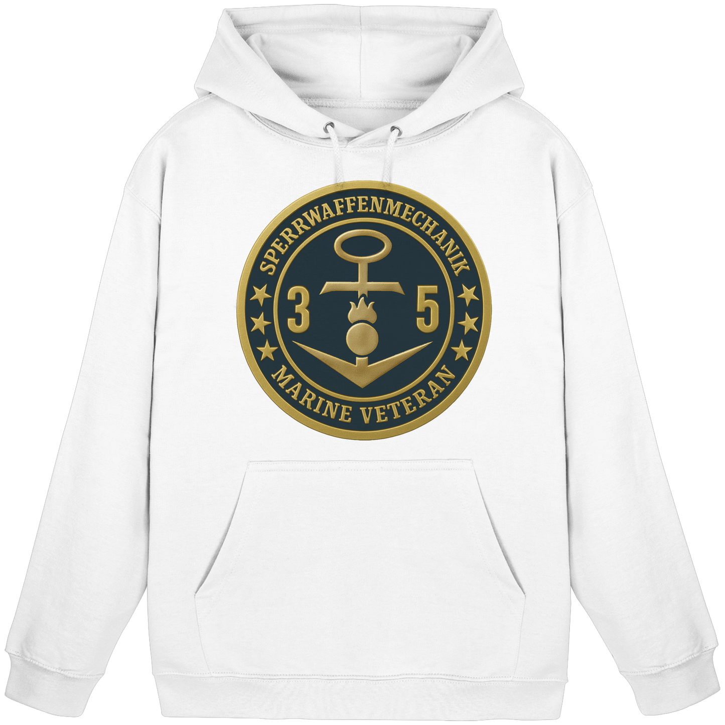 Marine Veteran 35er SPERRWAFFENMECHANIK - Metalleffekt  - Basic Unisex Hoodie