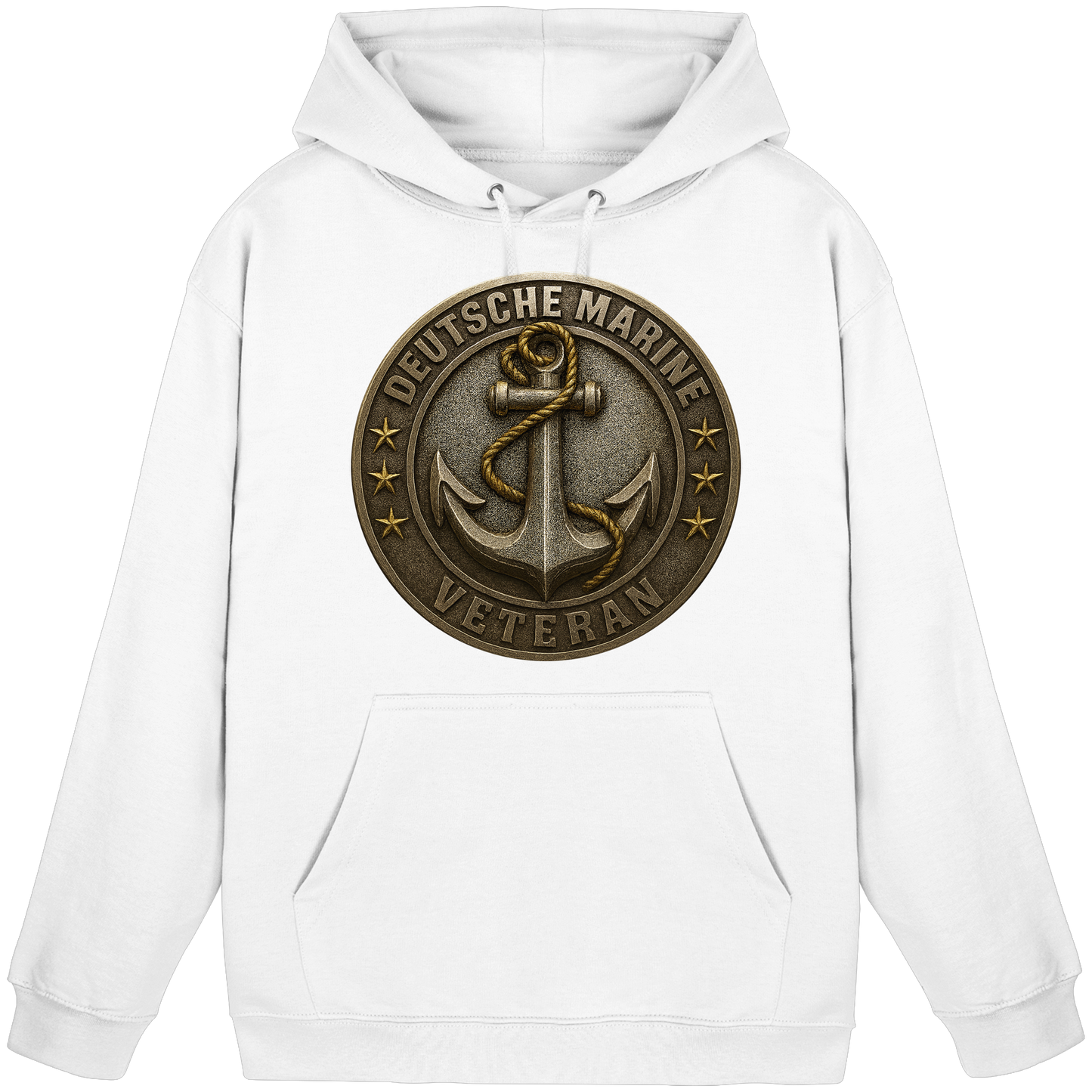 Deutsche Marine Veteran - Metalleffekt - Basic Unisex Hoodie