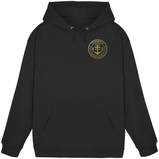 Marine Veteran 63er VERSORGUNG - Metalleffekt - Basic Unisex Hoodie
