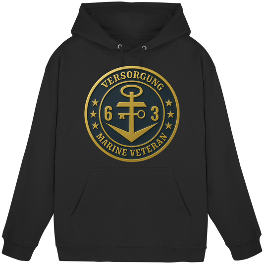 Marine Veteran 63er VERSORGUNG - Metalleffekt - Basic Unisex Hoodie