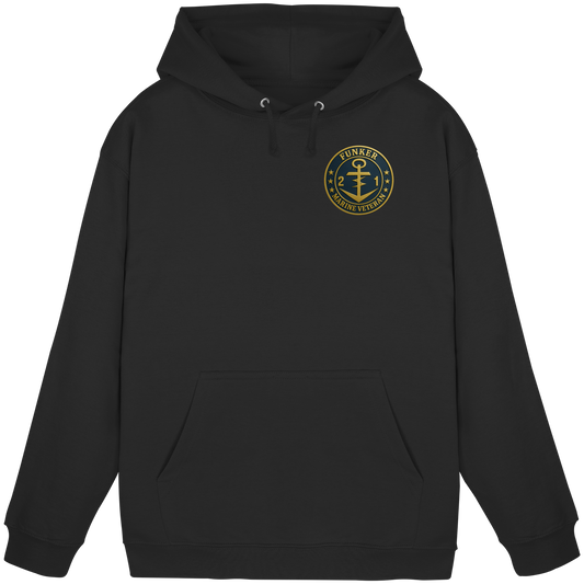 Marine Veteran 21er FUNKER - Metalleffekt - Basic Unisex Hoodie