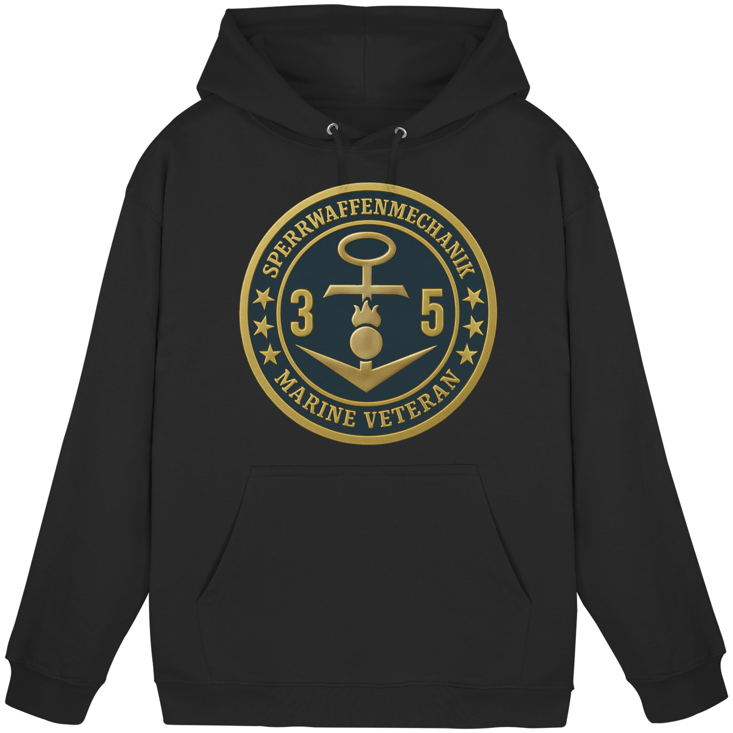 Marine Veteran 35er SPERRWAFFENMECHANIK - Metalleffekt  - Basic Unisex Hoodie