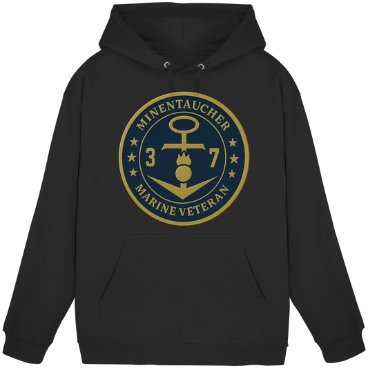 Marine Veteran 37er MINENTAUCHER - Metalleffekt - Basic Unisex Hoodie