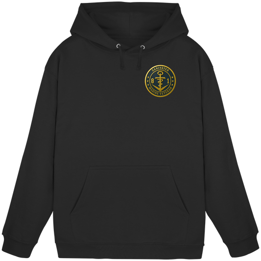Marine Veteran 81er SANITÄTER - Metalleffekt - Basic Unisex Hoodie