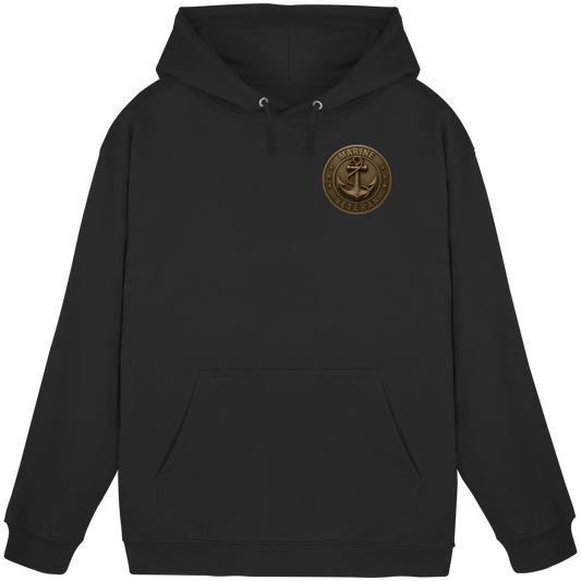 Marine Veteran  - Metalleffekt - Basic Unisex Hoodie
