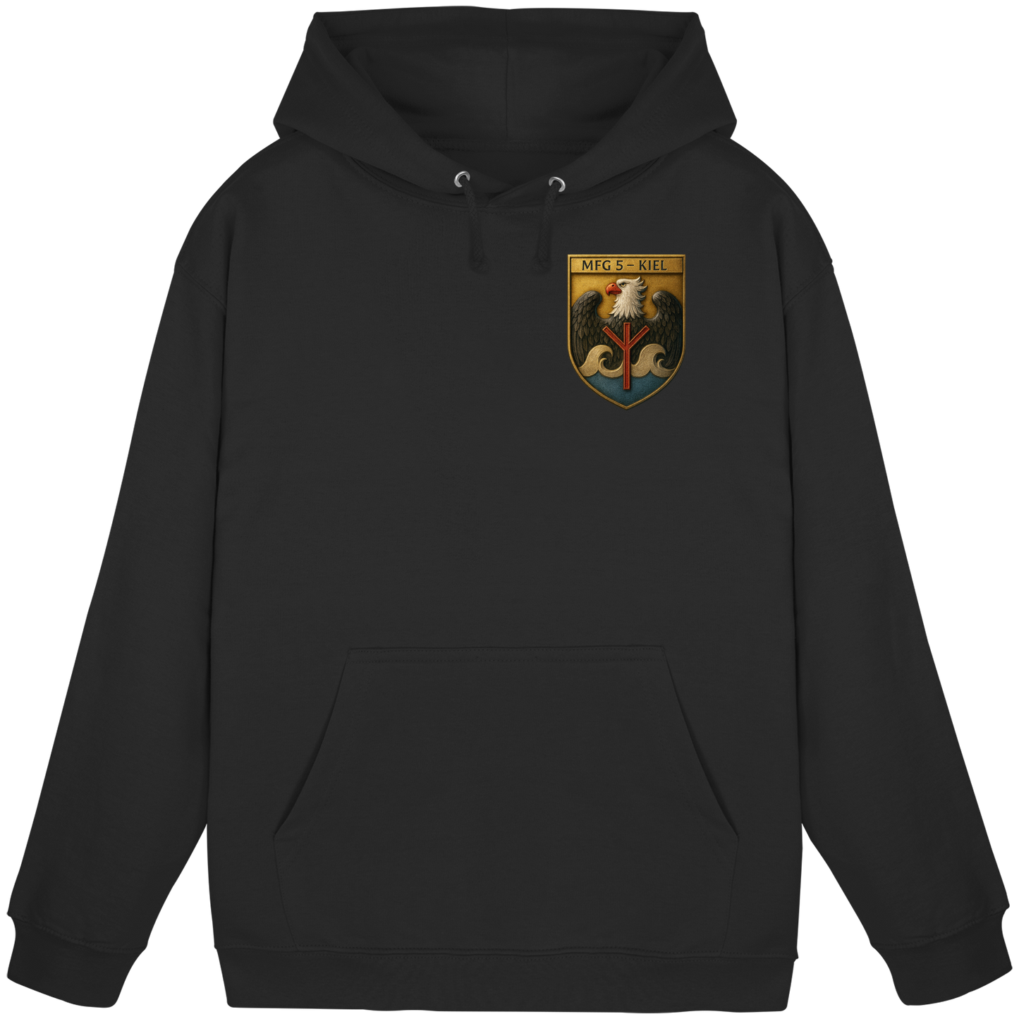 Wappen MFG5 - KIEL - Metalleffekt - Basic Unisex Hoodie