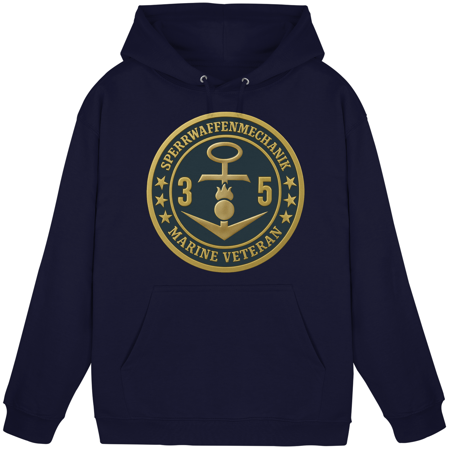 Marine Veteran 35er SPERRWAFFENMECHANIK - Metalleffekt  - Basic Unisex Hoodie