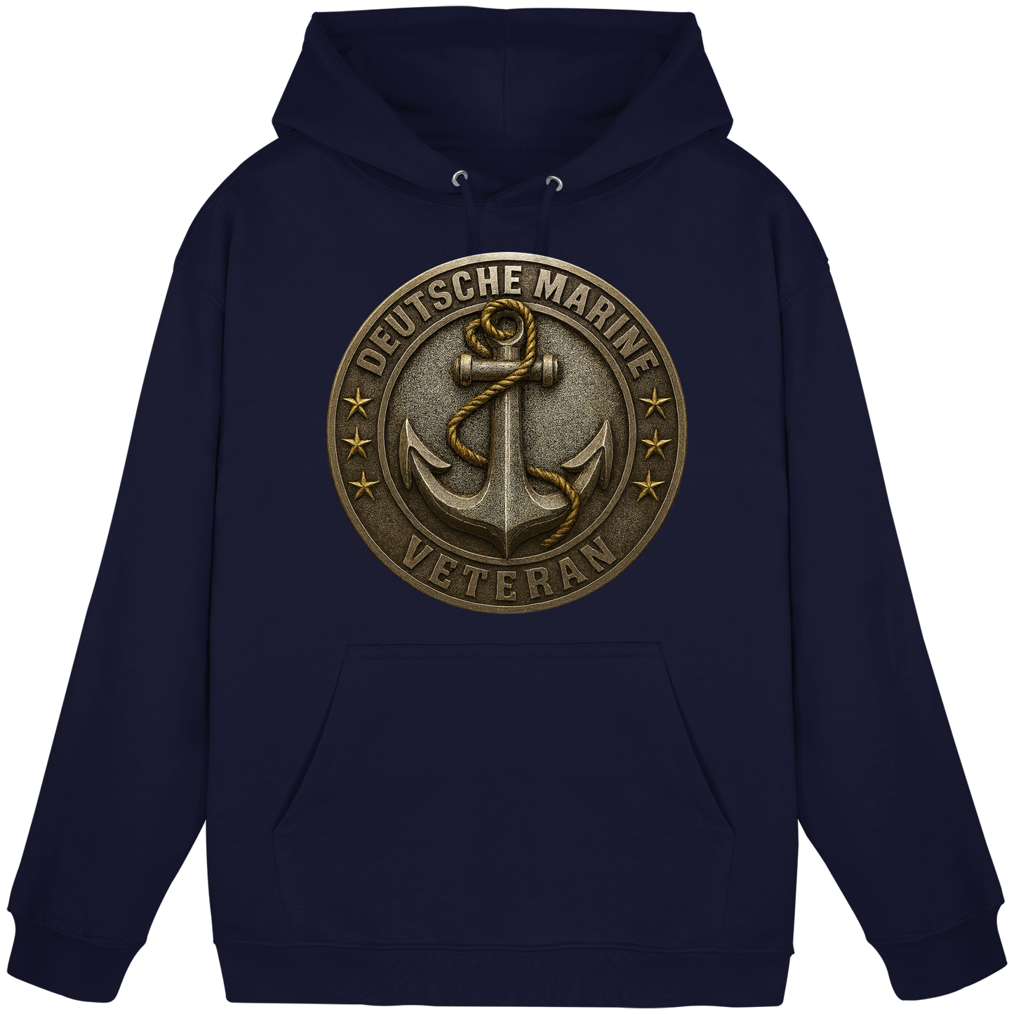 Deutsche Marine Veteran - Metalleffekt - Basic Unisex Hoodie