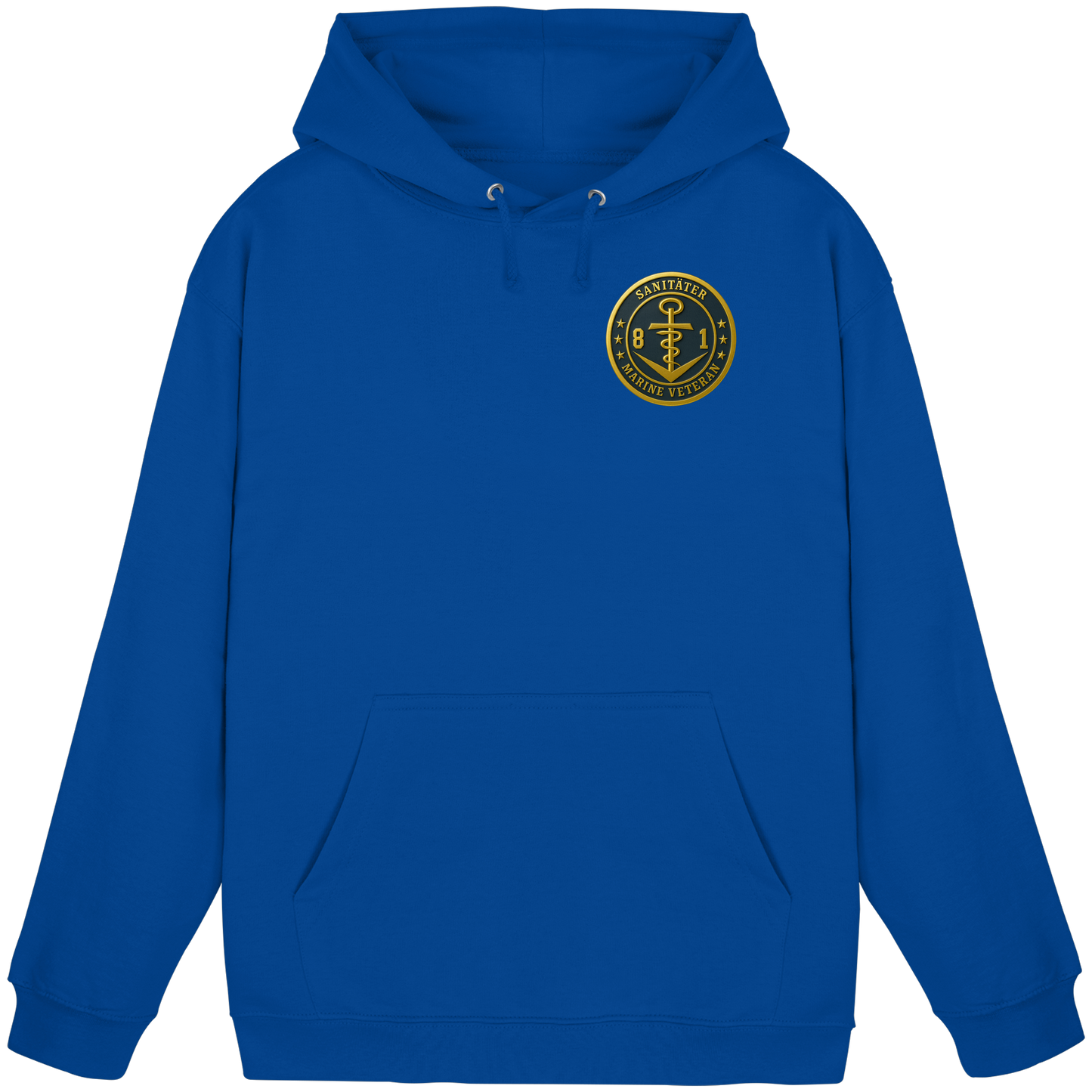 Marine Veteran 81er SANITÄTER - Metalleffekt - Basic Unisex Hoodie