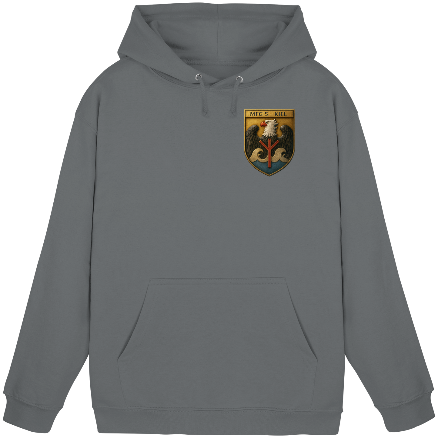 Wappen MFG5 - KIEL - Metalleffekt - Basic Unisex Hoodie