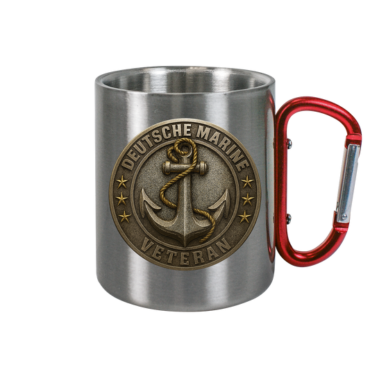 Deutsche Marine Veteran  - Metalleffekt  - Edelstahl Tasse