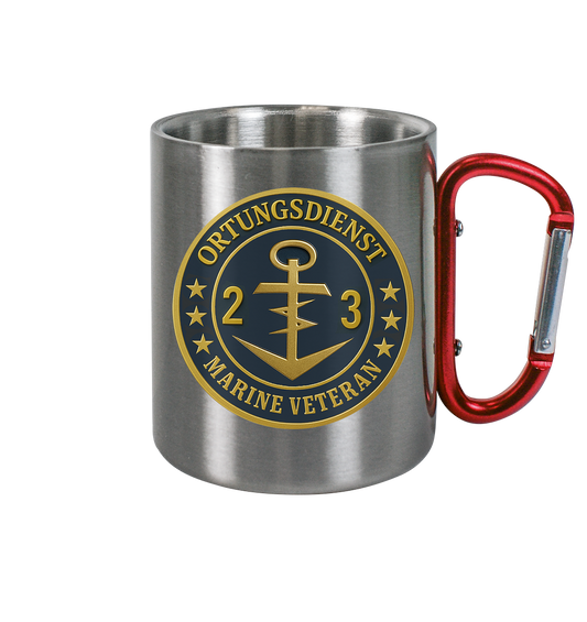 Marine Veteran 23er ORTUNG - Metalleffekt  - Edelstahl Tasse