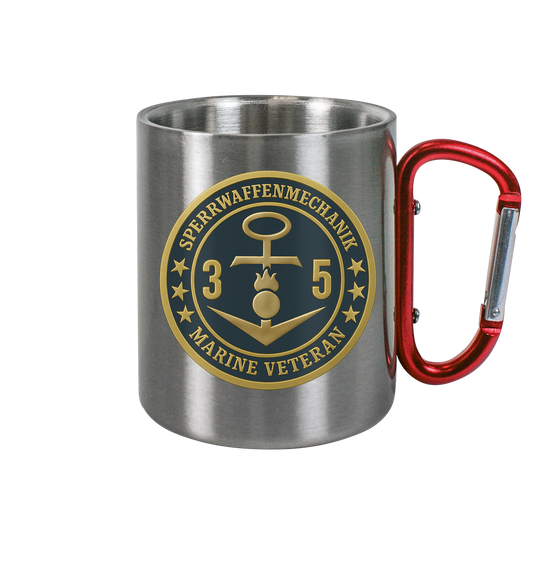 Marine Veteran 35er SPERRWAFFENMECHANIK - Metalleffekt  - Edelstahl Tasse