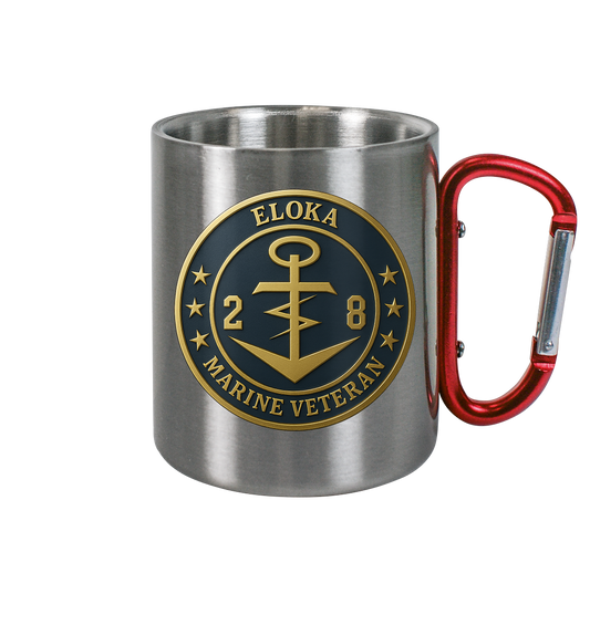 Marine Veteran 28er ELOKA - Metalleffekt - Edelstahl Tasse