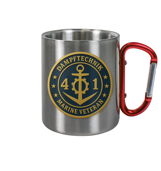 Marine Veteran 41er DAMPFTECHNIK - Metalleffekt - Edelstahl Tasse