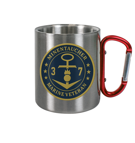 Marine Veteran 37er MINENTAUCHER - Metalleffekt - Edelstahl Tasse