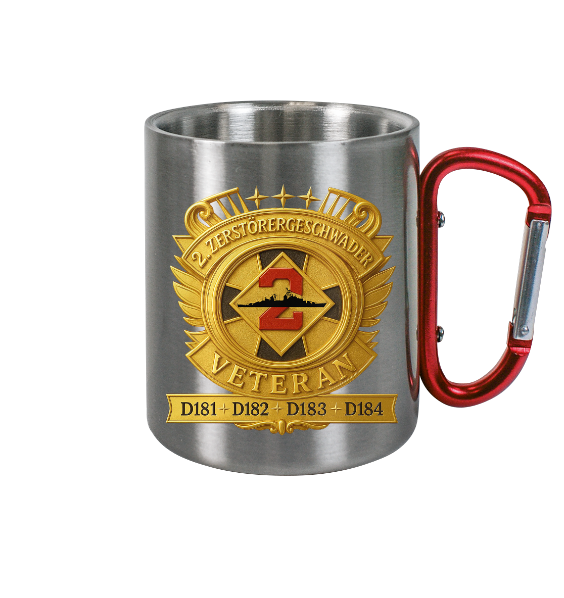 2. Zerstörergeschwader - Veteran - Edelstahl Tasse