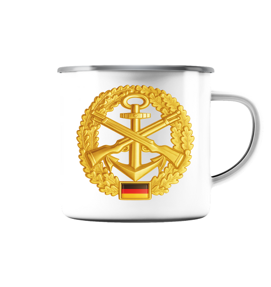 Verwendungsreihe 76 SEEBATALLON - Emaille Tasse (Silber)