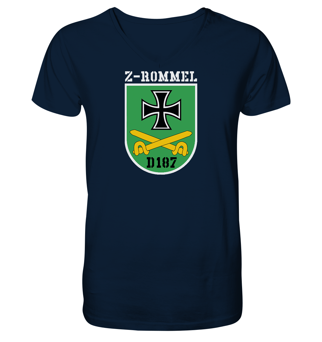 Z-Rommel Wappen - Mens Organic V-Neck Shirt