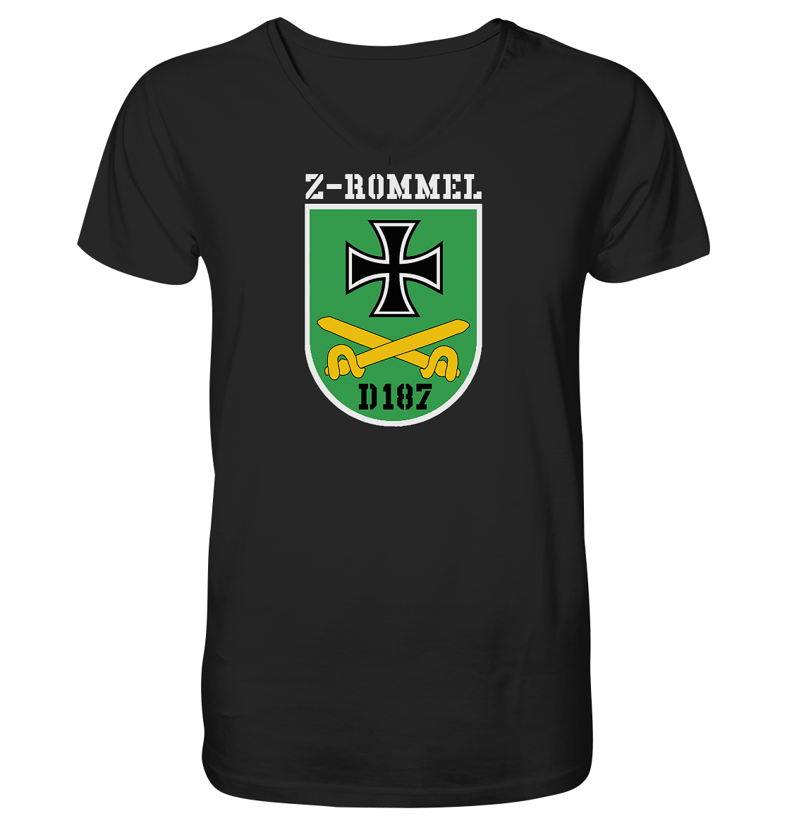 Z-Rommel Wappen - Mens Organic V-Neck Shirt