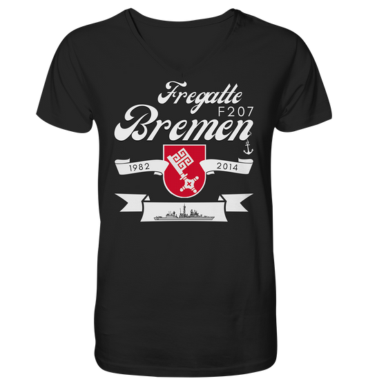 Fregatte F207 BREMEN 1982-2014  - Mens Organic V-Neck Shirt