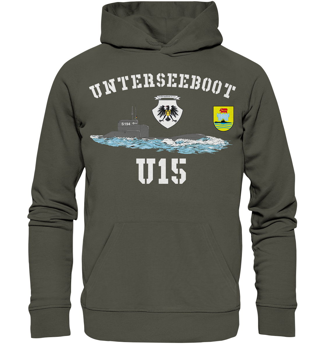 Unterseeboot U15 3.UG - Organic Basic Hoodie