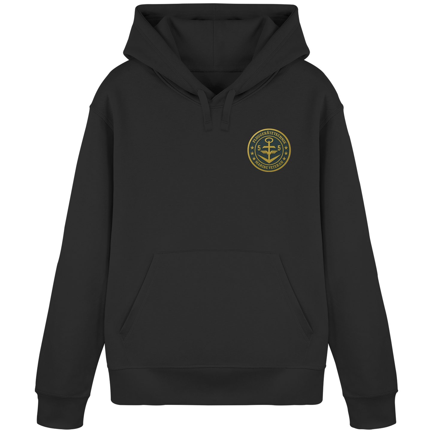 Marine Veteran 55er FLUGGERÄTETECHNIK - Metalleffekt - Organic Basic Hoodie
