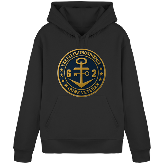 Marine Veteran 62er VERPFLEGUNGSDIENST - Metalleffekt - Organic Basic Hoodie