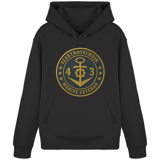 Marine Veteran 43er ELEKTROTECHNIK - Metalleffekt - Organic Basic Hoodie