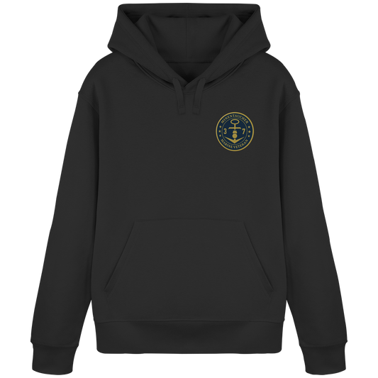 Marine Veteran 37er MINENTAUCHER - Metalleffekt - Organic Basic Hoodie