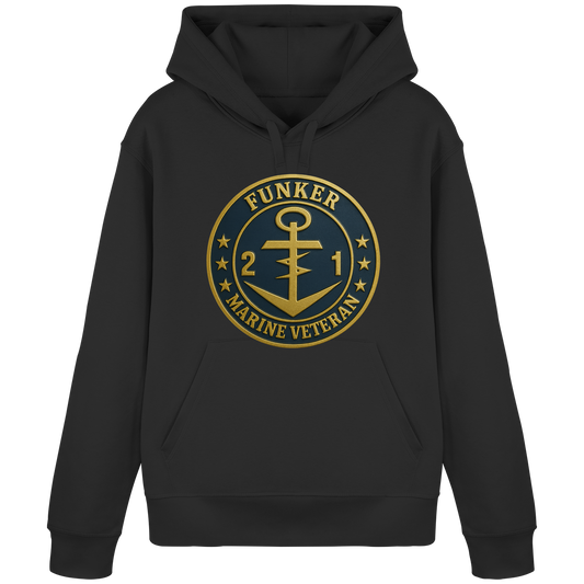 Marine Veteran 21er FUNKER - Metalleffekt - Organic Basic Hoodie