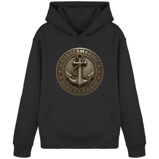 Logo BUNDESMARINE - Metalleffekt - Organic Basic Hoodie
