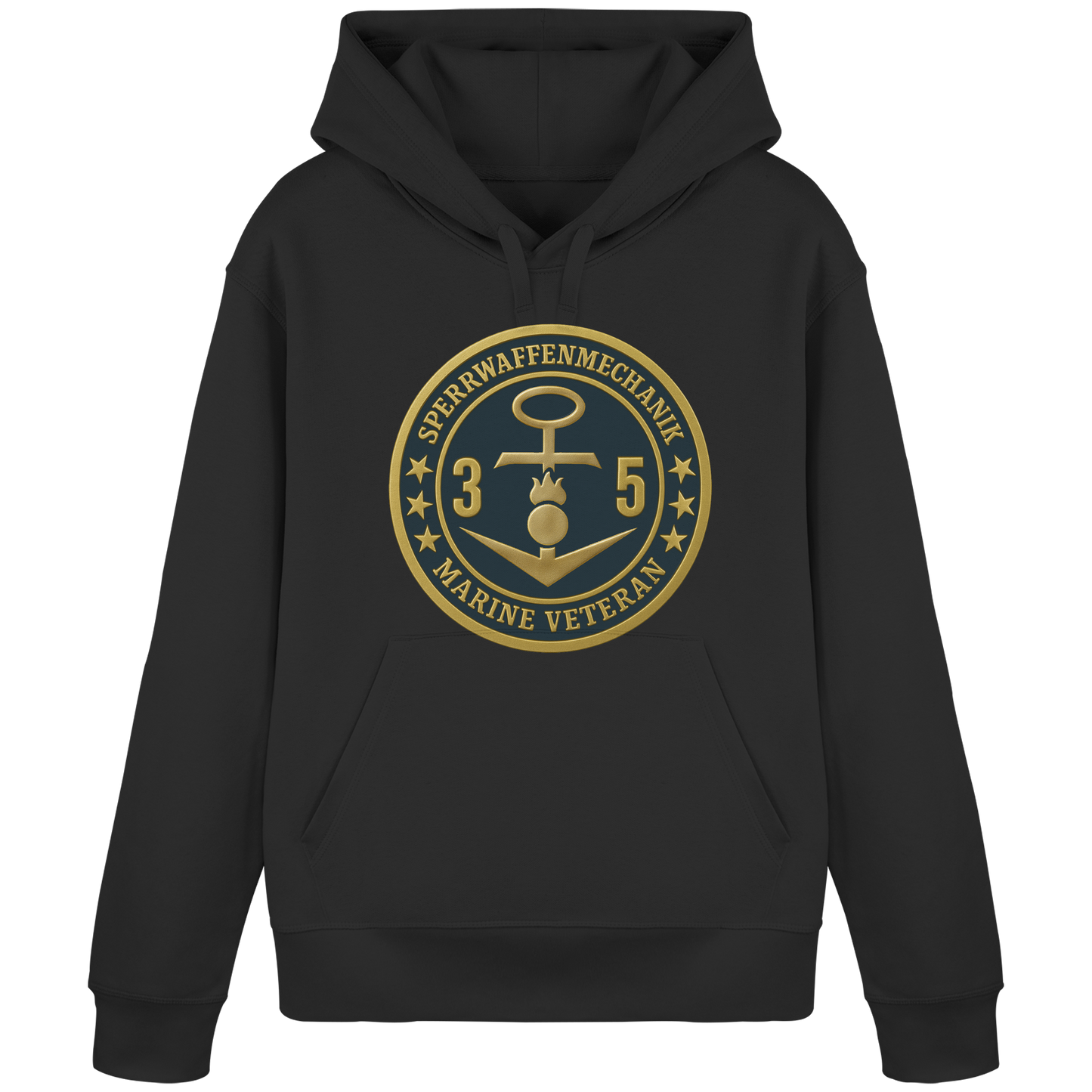 Marine Veteran 35er SPERRWAFFENMECHANIK - Metalleffekt  - Organic Basic Hoodie