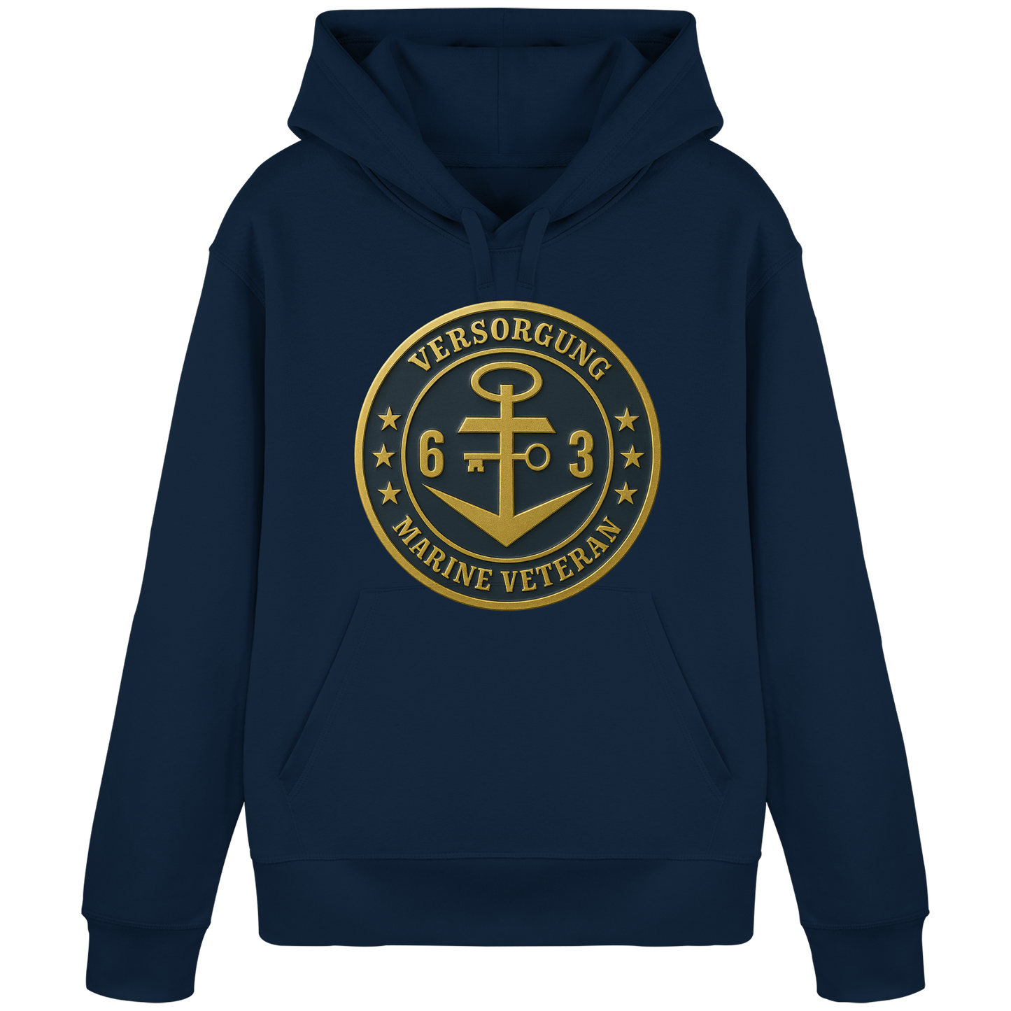 Marine Veteran 63er VERSORGUNG - Metalleffekt - Organic Basic Hoodie