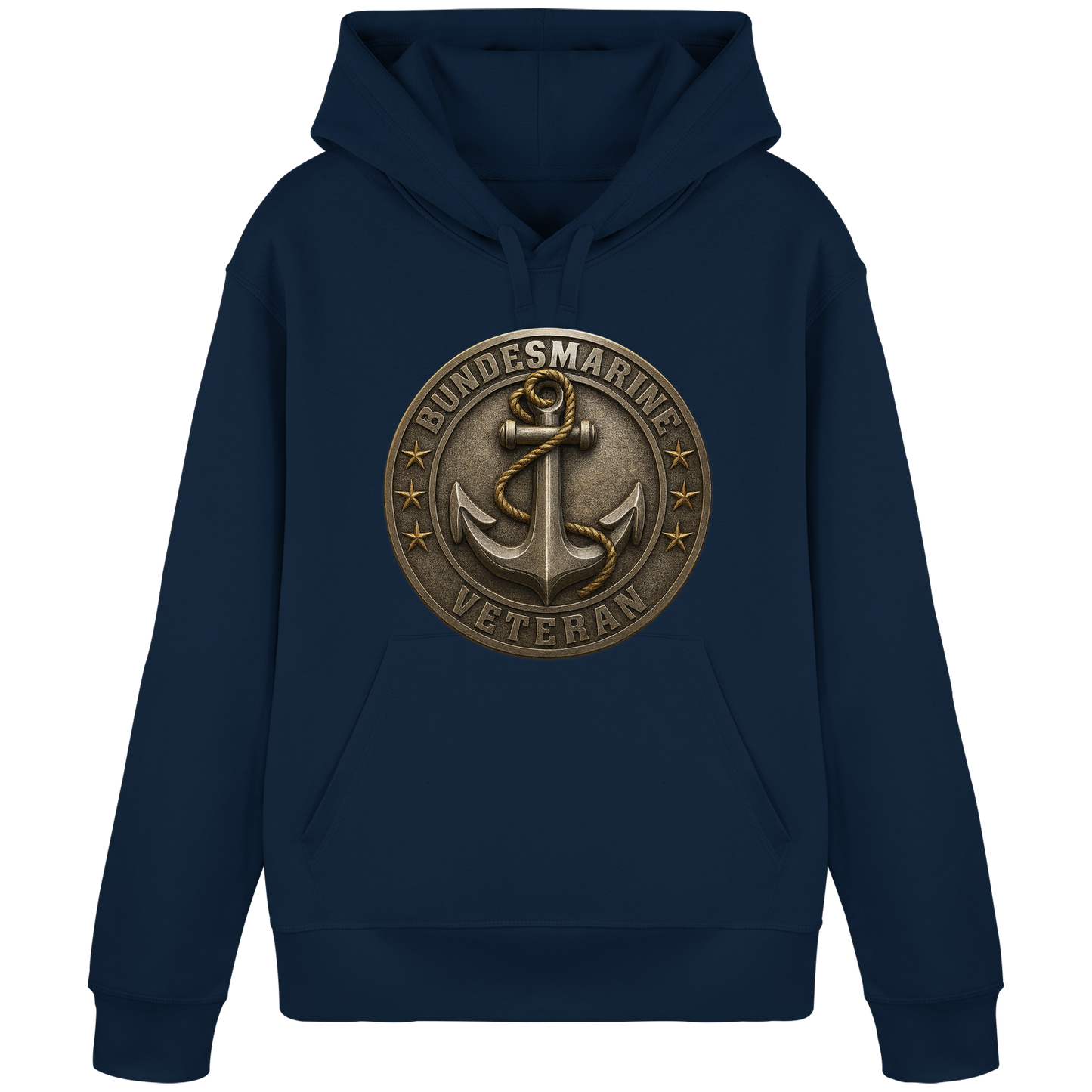Logo BUNDESMARINE - Metalleffekt - Organic Basic Hoodie