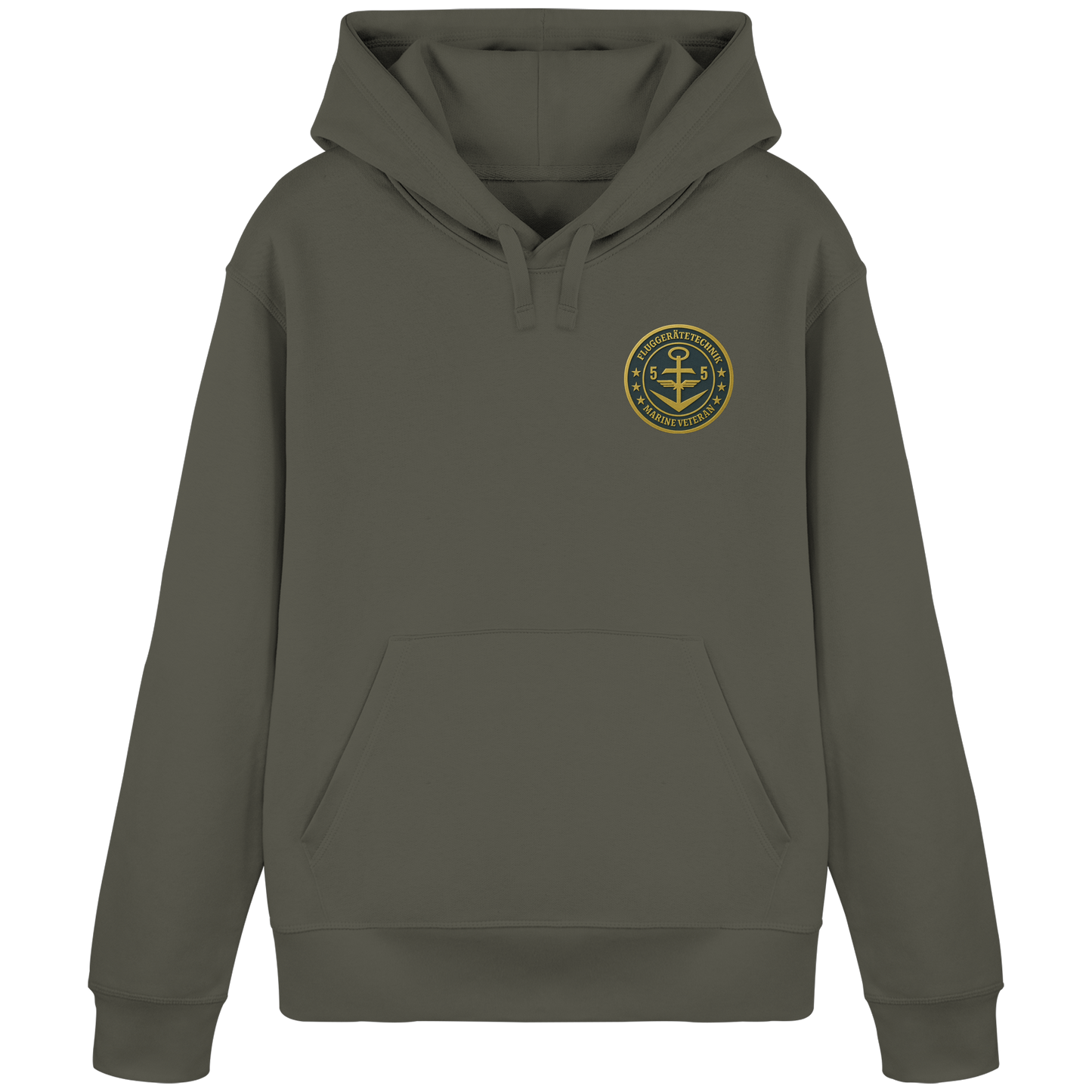 Marine Veteran 55er FLUGGERÄTETECHNIK - Metalleffekt - Organic Basic Hoodie