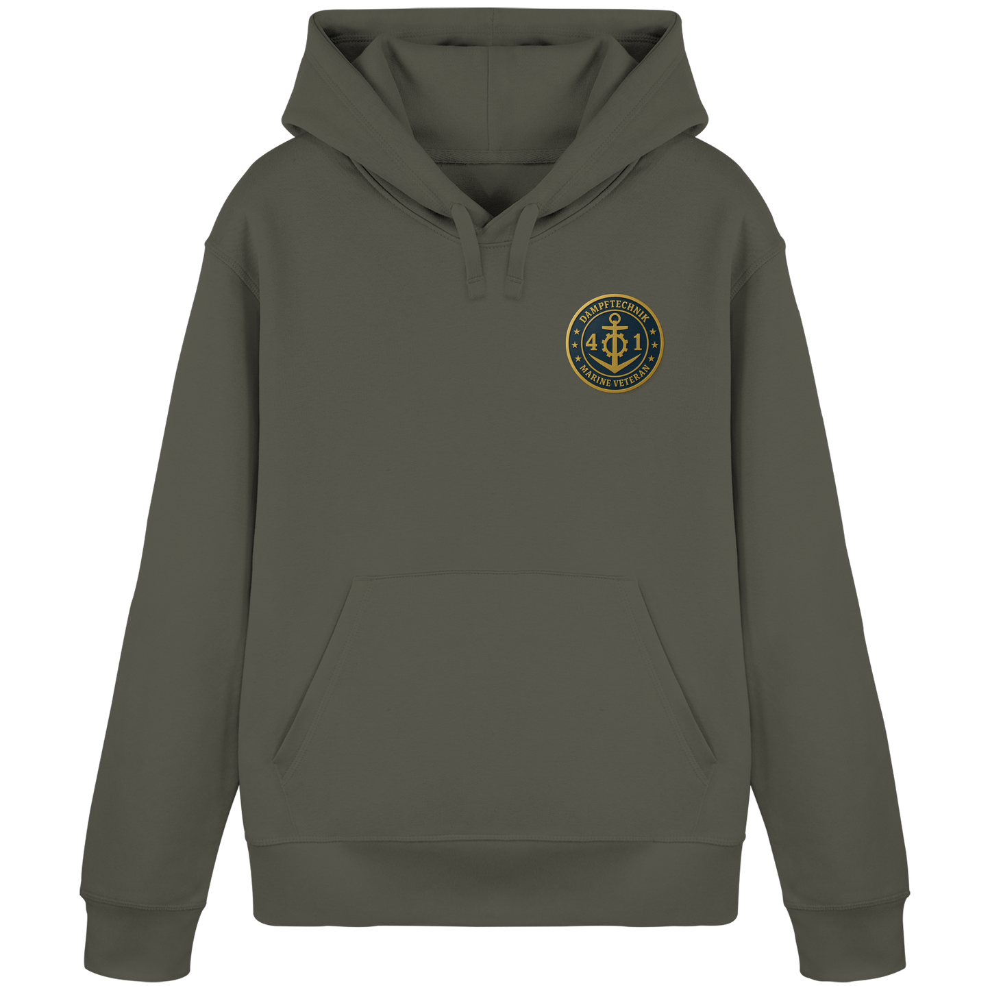 Marine Veteran 41er DAMPFTECHNIK - Metalleffekt - Organic Basic Hoodie