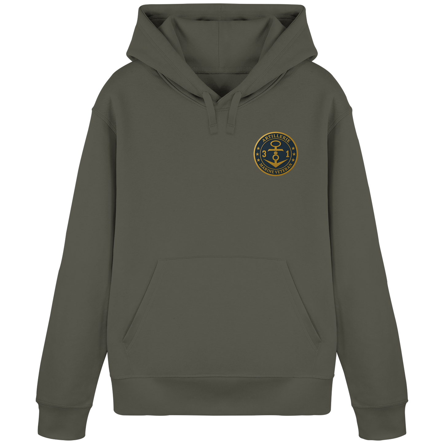 Marine Veteran 31er ARTILLERIE - Metalleffekt - Organic Basic Hoodie