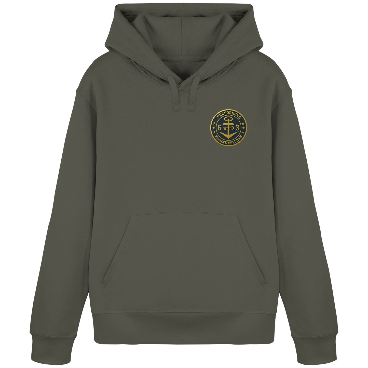 Marine Veteran 63er VERSORGUNG - Metalleffekt - Organic Basic Hoodie