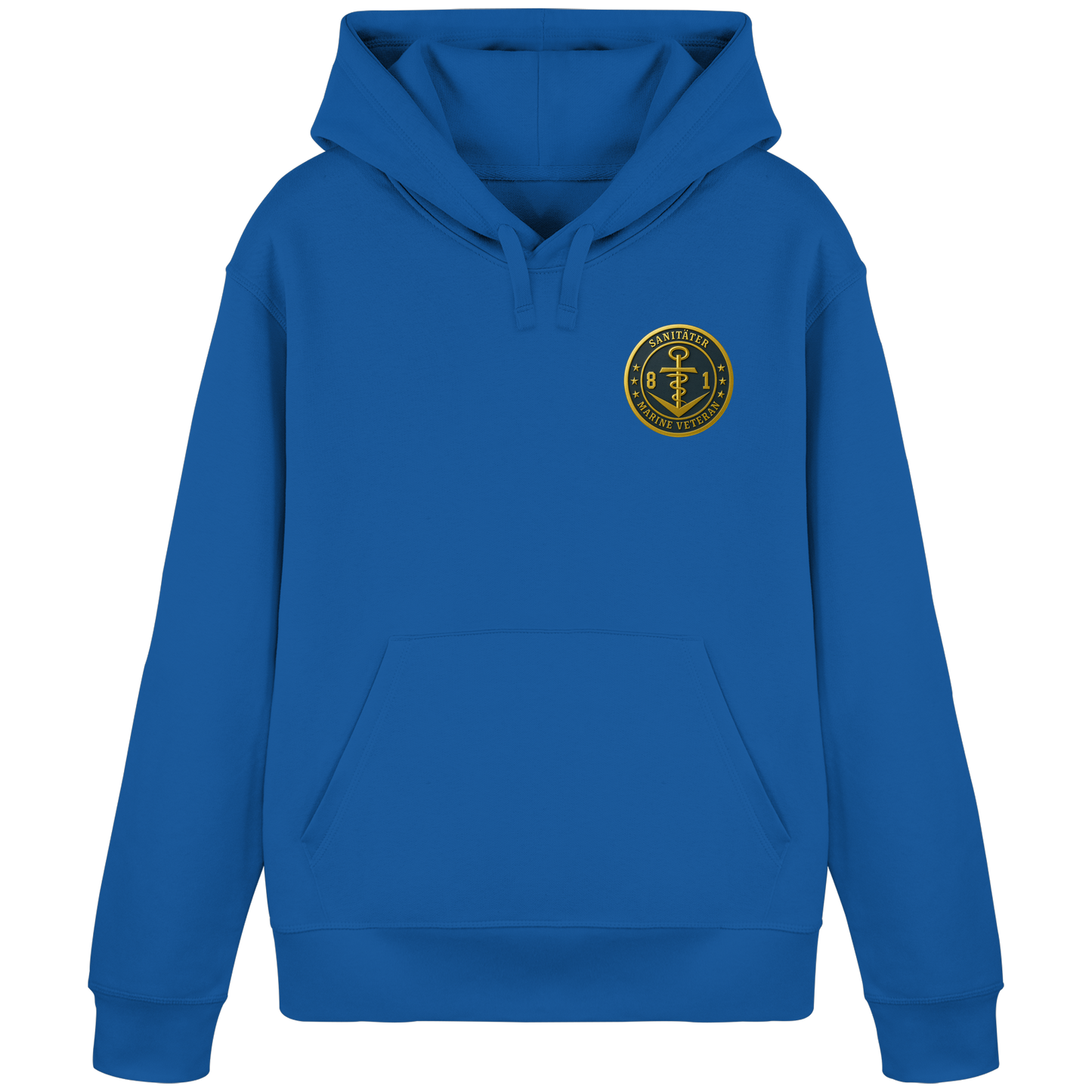 Marine Veteran 81er SANITÄTER - Metalleffekt - Organic Basic Hoodie