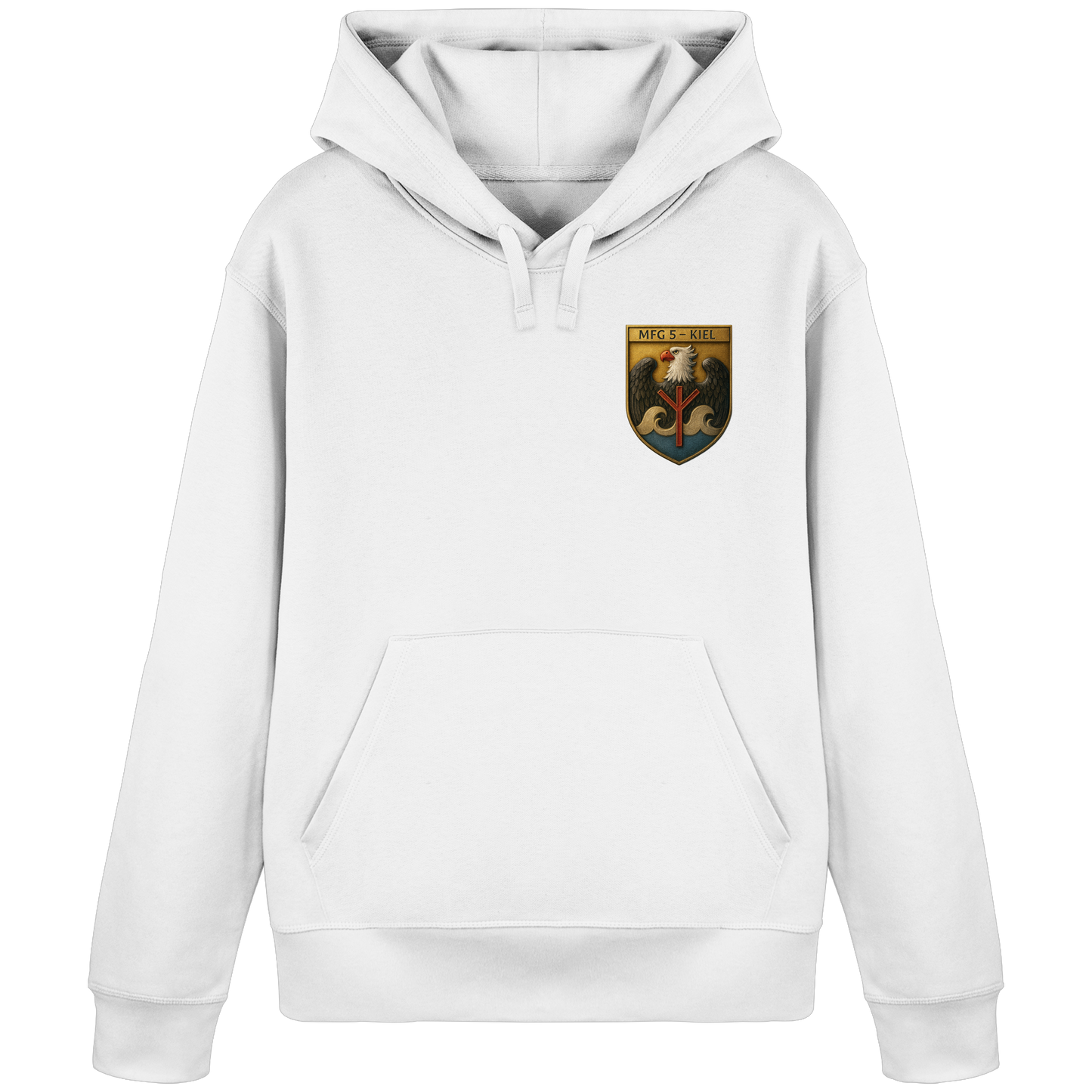 Wappen MFG5 - KIEL - Metalleffekt - Organic Basic Hoodie
