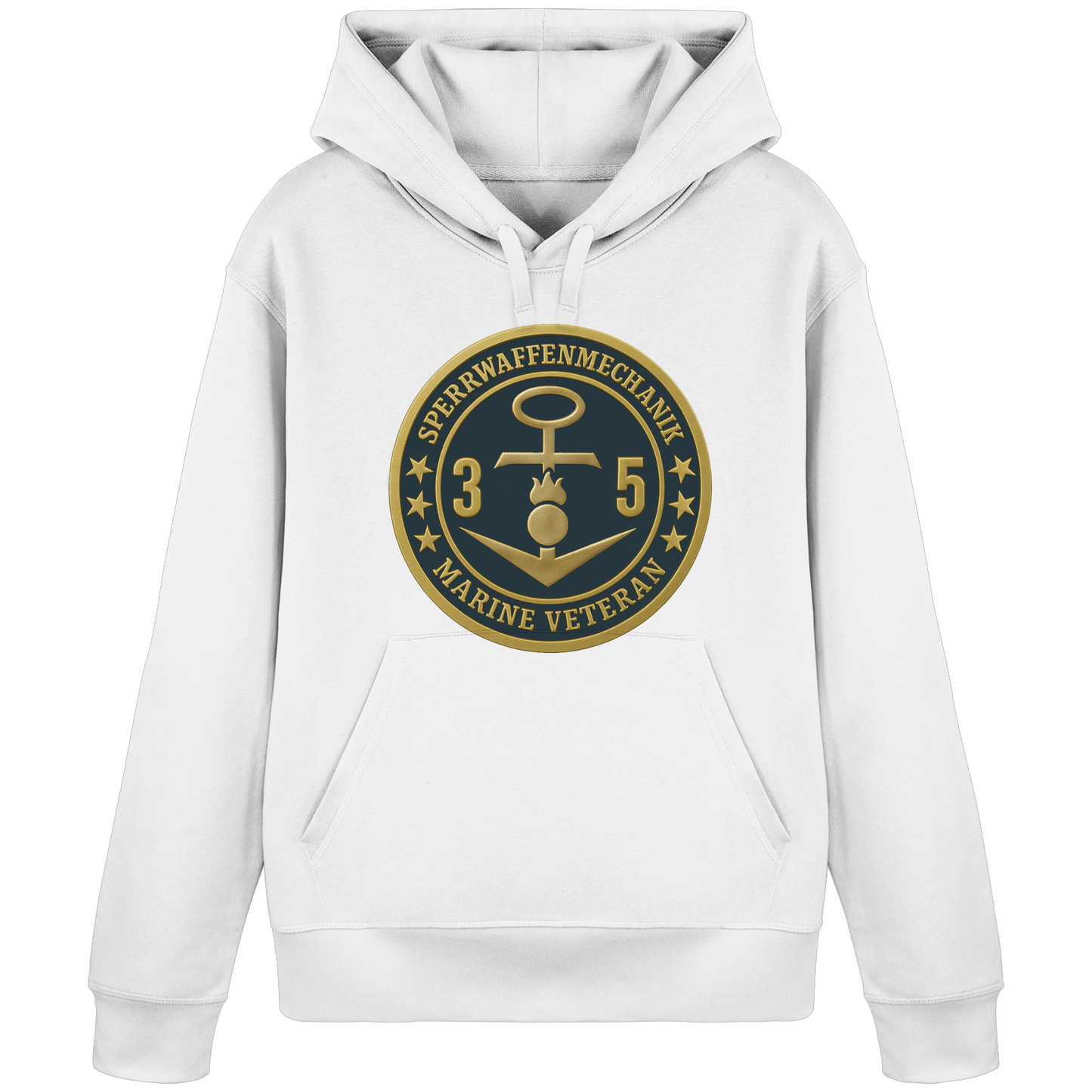 Marine Veteran 35er SPERRWAFFENMECHANIK - Metalleffekt  - Organic Basic Hoodie